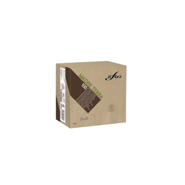 Servetele de masa MADRE TERRA, 2 straturi, 24 × 24 cm, 100 buc/pachet, 30 pachete/bax
