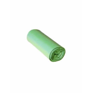 Saci menajeri verzi 60 L, LDPE, 60 × 80 cm, 15 buc./rola